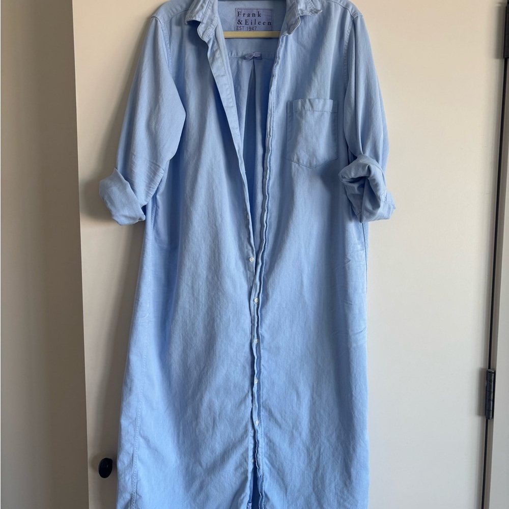 Frank & Eileen Sky Blue Shirt Dress